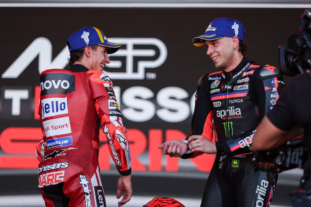 MotoGP | Marquez è sempre il riferimento ad Aragon, ma questo Bezzecchi può minare le sue certezze