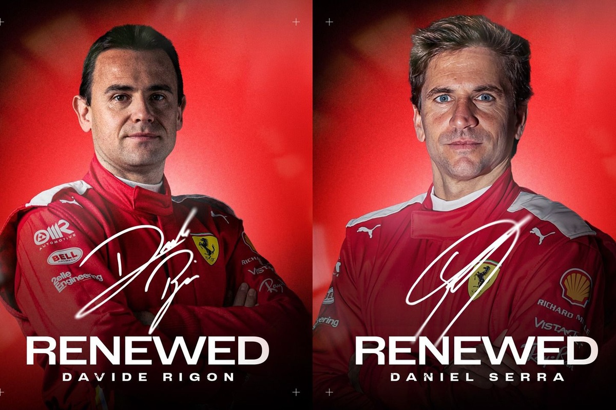 Rigon e Serra rinnovano il contratto con la Ferrari per le corse endurance e GT3