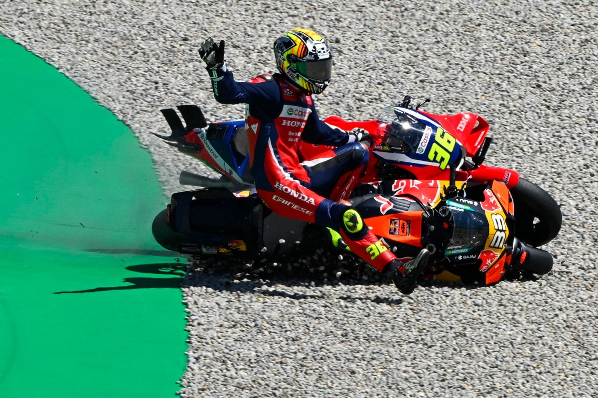 MotoGP | Joan Mir si difende dai suoi errori: "Anch'io so correre senza cadere, è molto facile"