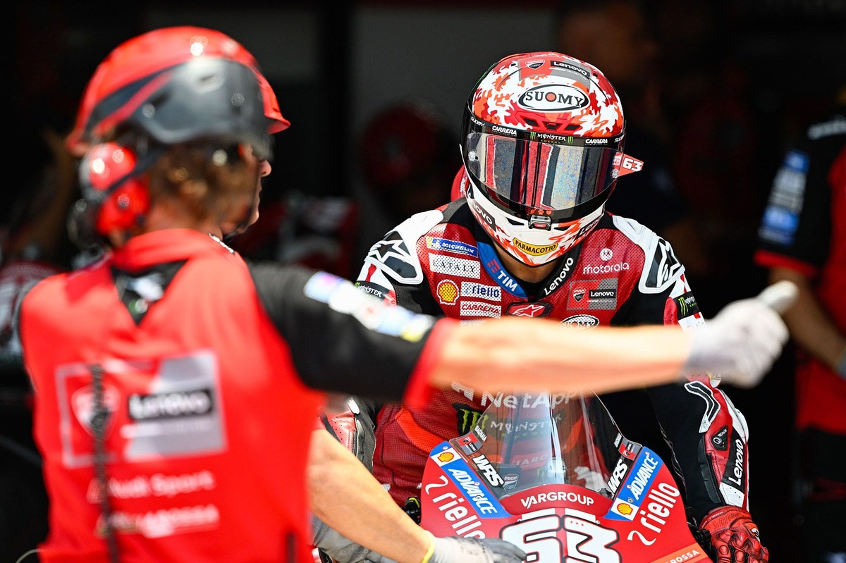 MotoGP | Bagnaia: "Gara molto anonima. Non riesco a mettere energia sul posteriore e ho spinto solo dal 7° giro"