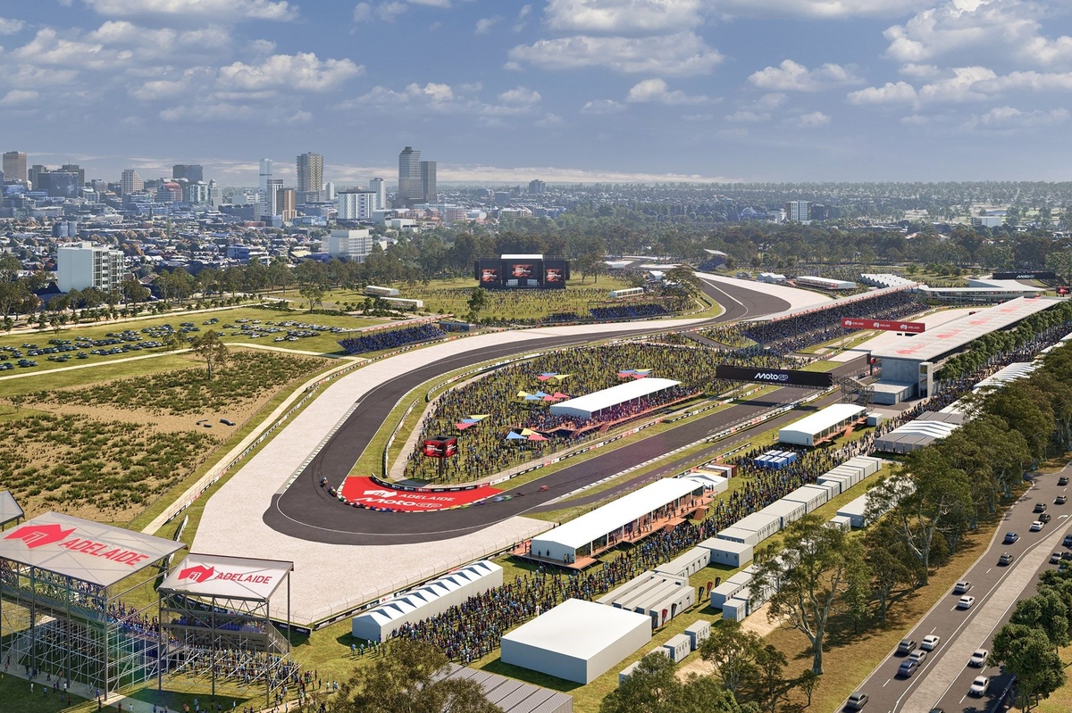 MotoGP | Svelato il circuito di Adelaide per il GP d'Australia 2027, progetto da 60 milioni di euro