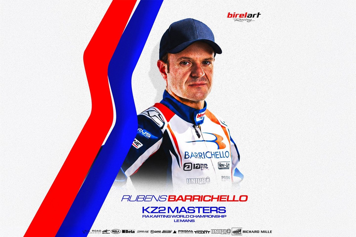 Rubens Barrichello torna in pista per il Campionato del Mondo FIA Karting KZ2 Masters a Le Mans