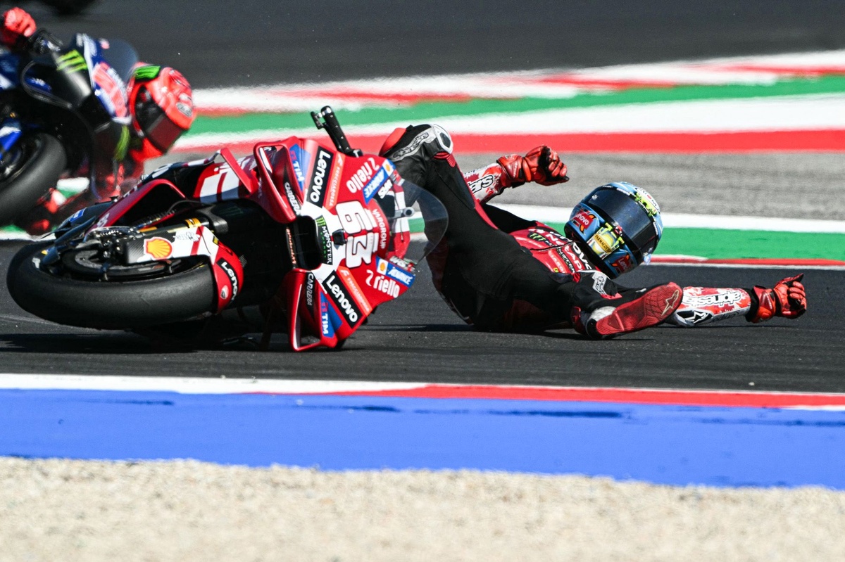 MotoGP | Bagnaia: "Bisogna accettare che il livello che ho ora è per il 9° o 10° posto e ripartire da lì"