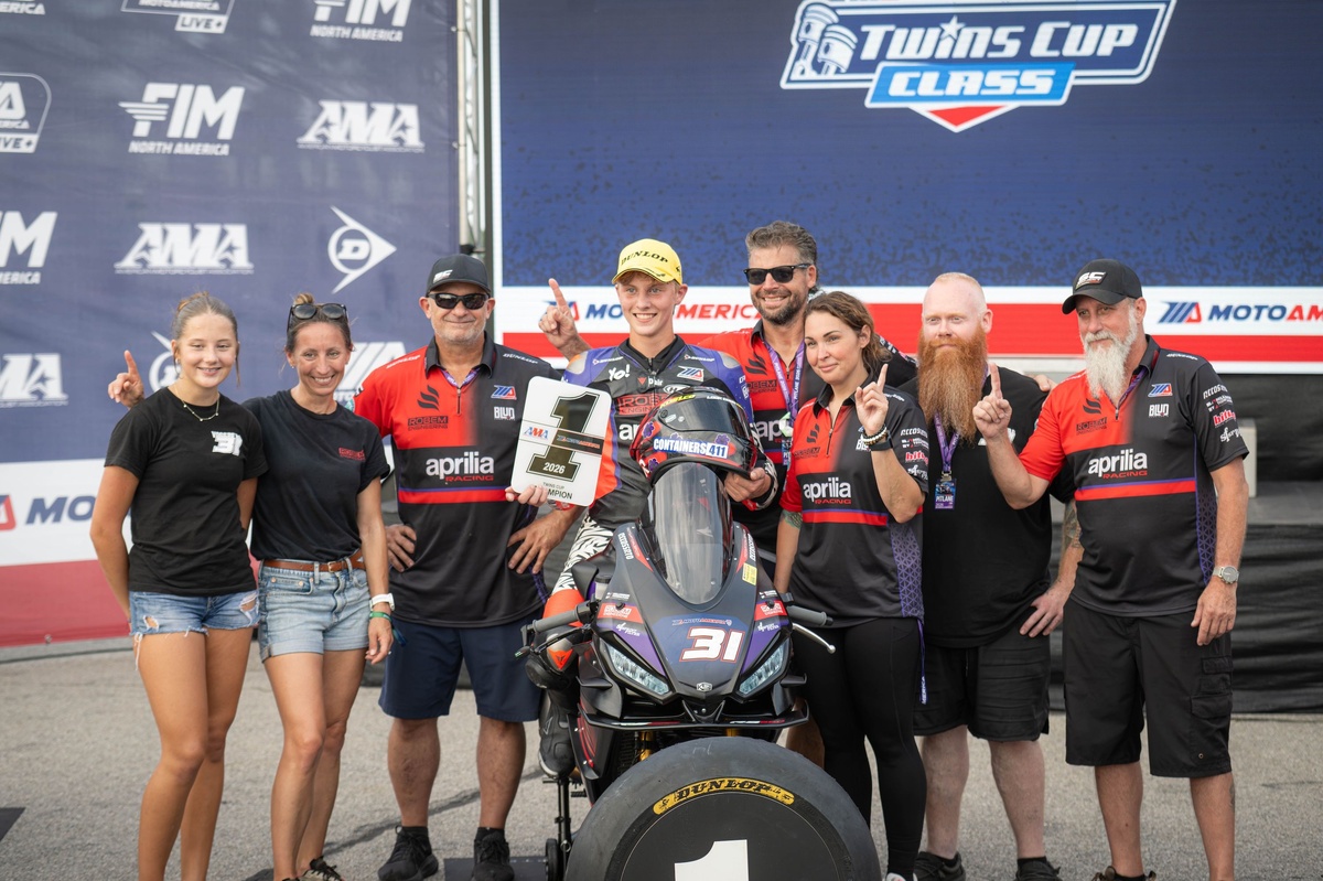 Aprilia campione nel MotoAmerica: la RS 660 si è imposta nella Twins Cup con Vossberg
