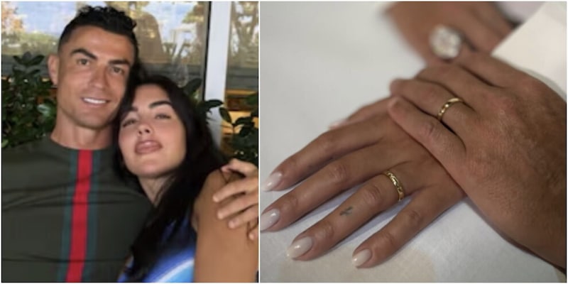 Ronaldo e Georgina si sono sposati: l'annuncio social e le foto delle fedi nuziali