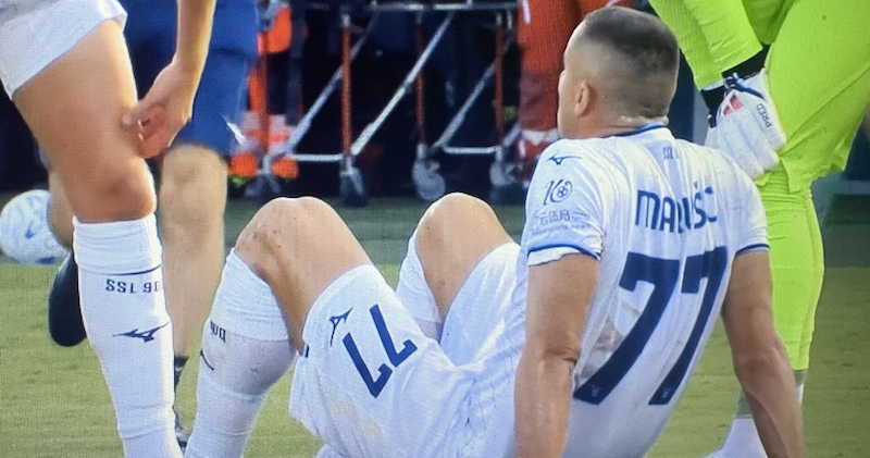 Marusic si fa male, Gattuso costretto alla sostituzione: Lazio in ansia al debutto con il Bologna