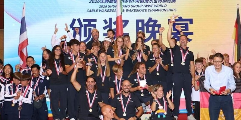Italia, storico trionfo in Cina: azzurri campioni del mondo nel Cable Wakeboard e Wakeskate