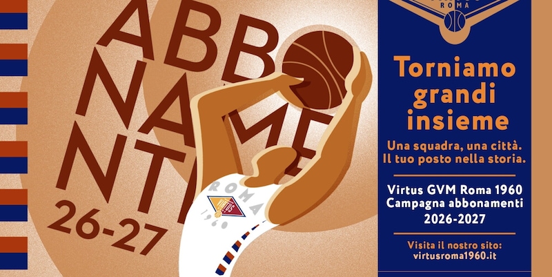 Serie B nazionale, la Virtus Roma lancia la campagna abbonamenti