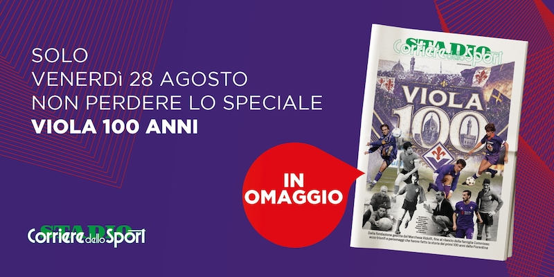 Fiorentina, 100 anni di storia: lo speciale in omaggio con il Corriere dello Sport-Stadio