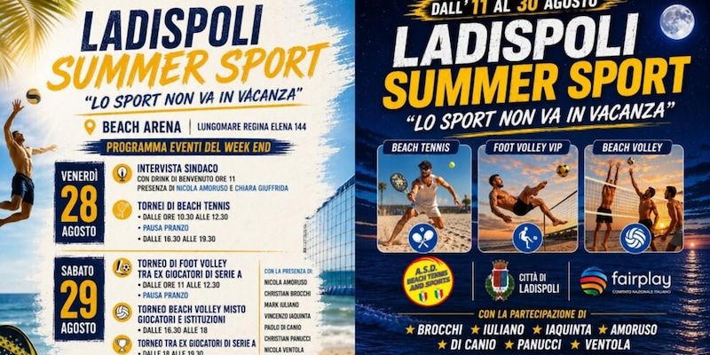 Lo sport a Ladispoli non va in vacanza con Ladispoli Summer Sport