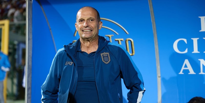 Napoli, Allegri debutta in casa 28 anni dopo l’ultima da giocatore azzurro