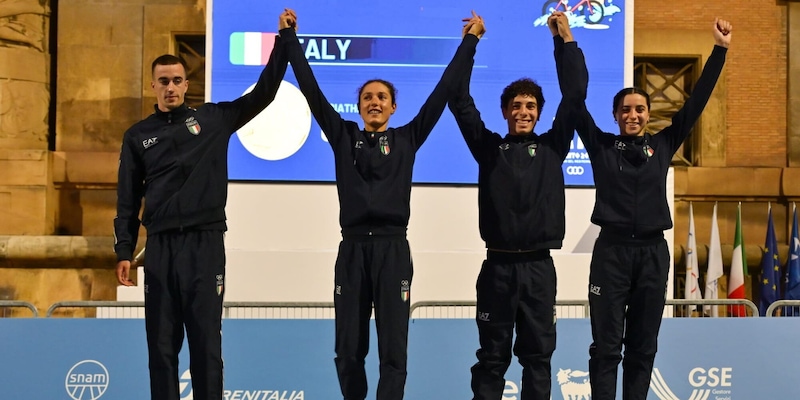 L’Italia conquista la medaglia d’oro nella Mixed Relay di triathlon ai XX Giochi del Mediterraneo di Taranto