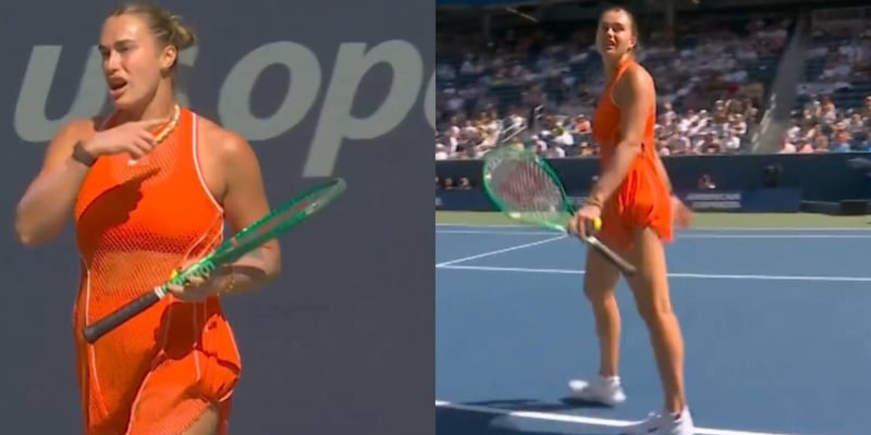 "Qualcuno sta fumando marijuana", Sabalenka incredula sbotta in campo agli Us Open