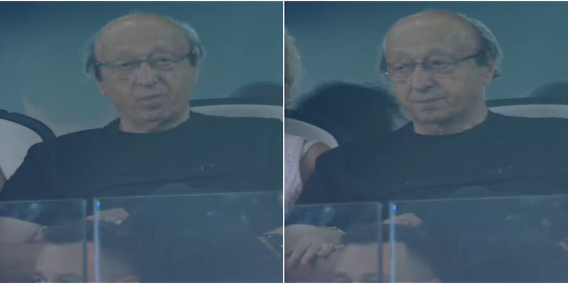 Allo Stadium spunta anche Luciano Moggi: in tribuna per vedere Juve-Milan