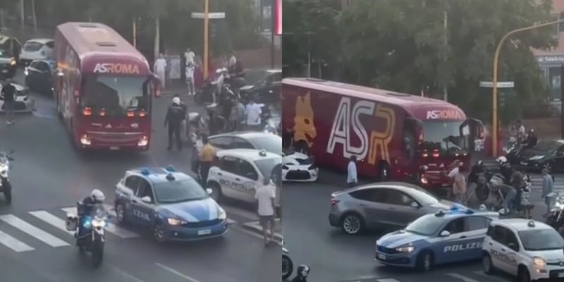 Grave incidente prima di Roma-Atlanta: vigile della scorta si schianta contro un'auto