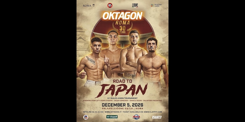 Oktagon 30 Years: a Roma torna il torneo K-1 rules con vista sul Giappone