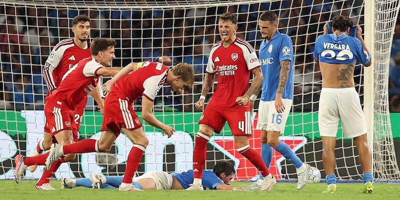 Napoli, l'orgoglio non basta. Troppo forti Odegaard e l'Arsenal