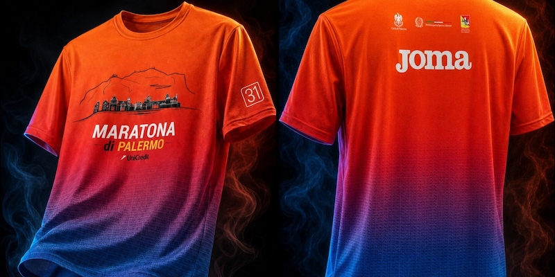 Maratona di Palermo 2026, la maglia racconta la città