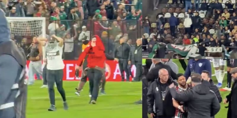 In Platense-Fluminense scene da Far West: invasioni di campo, pugni e uno striscione rubato