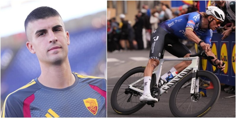 Mancini ha "copiato" Mathieu van der Poel: l'aneddoto sulla sua bicicletta giallorossa