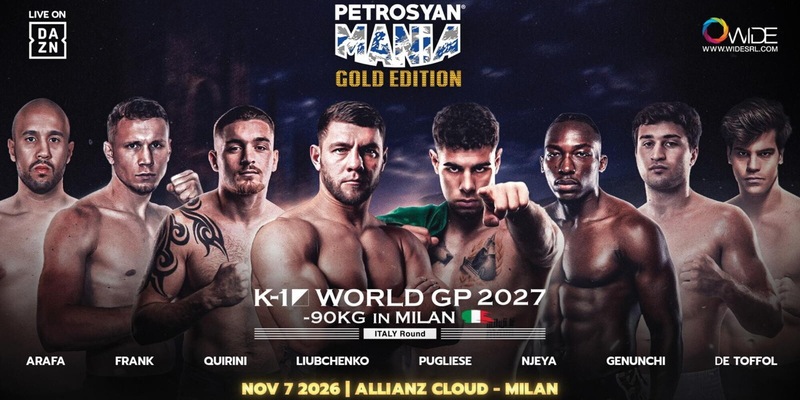 PetrosyanMania Gold Edition, svelati gli 8 fighter dell’Italy round