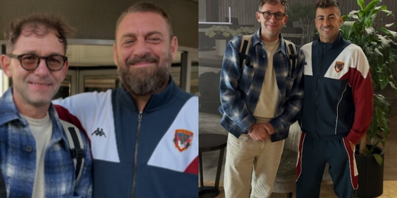 L’ex della Roma riabbraccia De Rossi ed El Shaarawy: lo riconoscete?