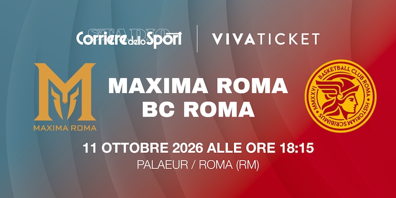 Maxima Roma-BC Roma: biglietti disponibili per il derby della Capitale
