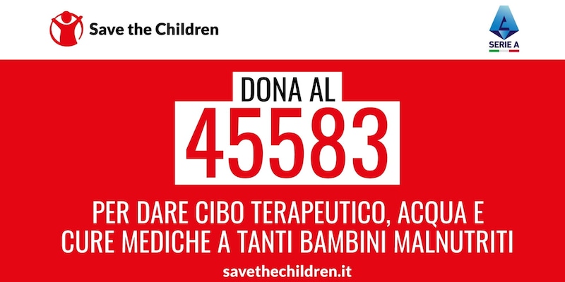 La Serie A in campo per Save the Children