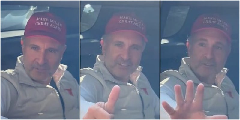 Cardinale con il cappello trumpiano a Milanello: "Make Milan Great Again"