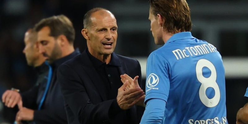 Napoli, Allegri non predica ma allena