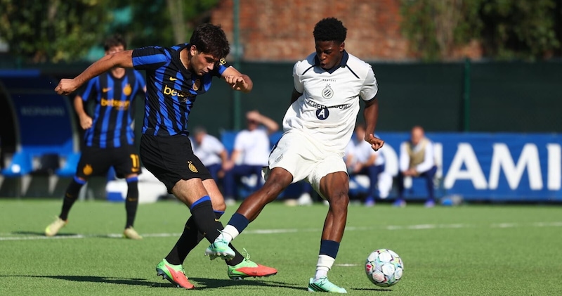 Da Silva gela l'Inter nel finale: il Bruges impone il pari in Youth League