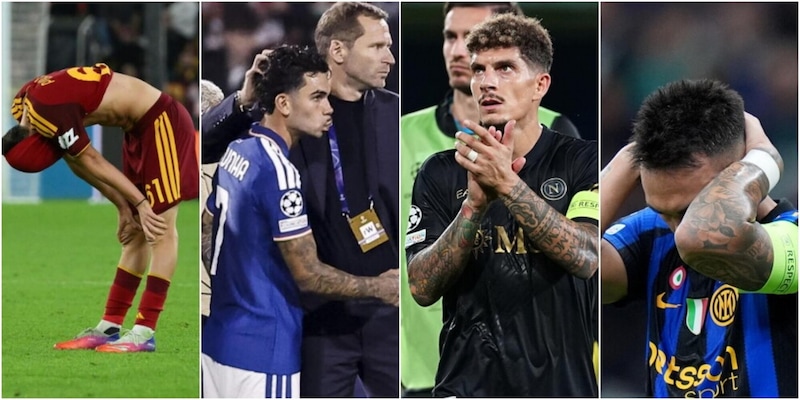 Il calcio italiano crolla! Roma e Como ko dopo Inter e Napoli: non era mai accaduto nella storia della Champions
