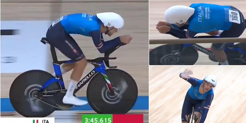 Mondiali ciclismo su pista, Jonathan Milan è medaglia d'oro e Pippo Ganna di bronzo