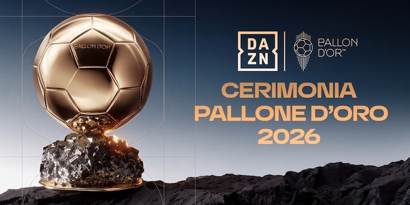 Pallone d'oro 2026 in tv, la cerimonia di Londra in diretta gratuita su Dazn: data e orario