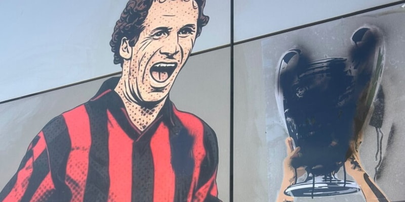 Shock Milan, vandalizzato per la seconda il murale dedicato a Baresi