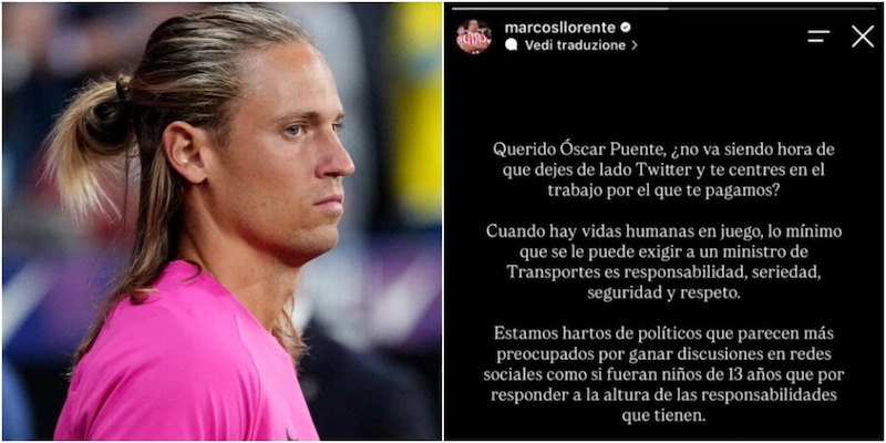 Tragedia ferroviaria in Spagna, Marcos Llorente di fuoco con il ministro spagnolo: "Invece di fare come i tredicenni su Twitter..."