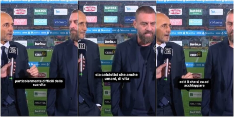 De Rossi e Spalletti insieme in tv prima di Genoa-Juve: "Ne sono sempre stato convinto"