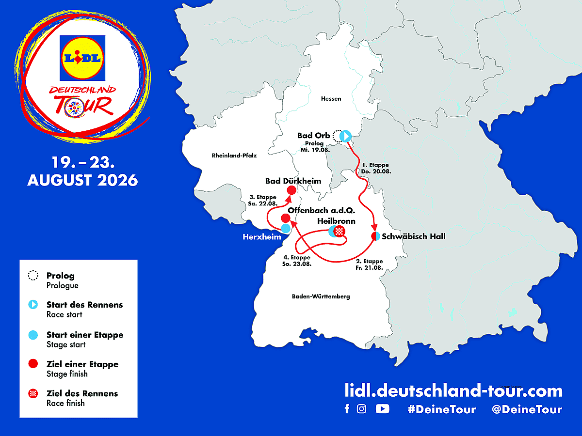 Deutschland Tour 2026 - Analisi del percorso