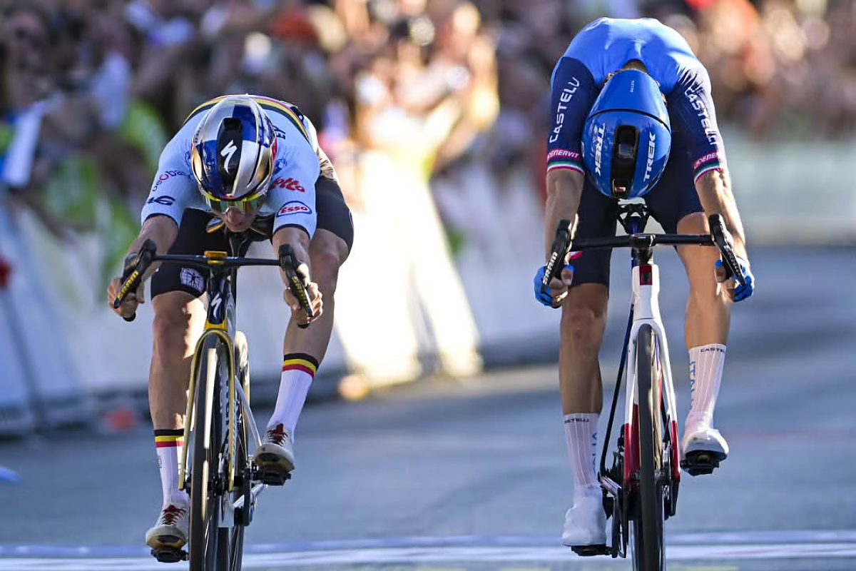 Non è Giulio, ma è giusto: Europeo a Evenepoel per un soffio su Ciccone, Scaroni di bronzo