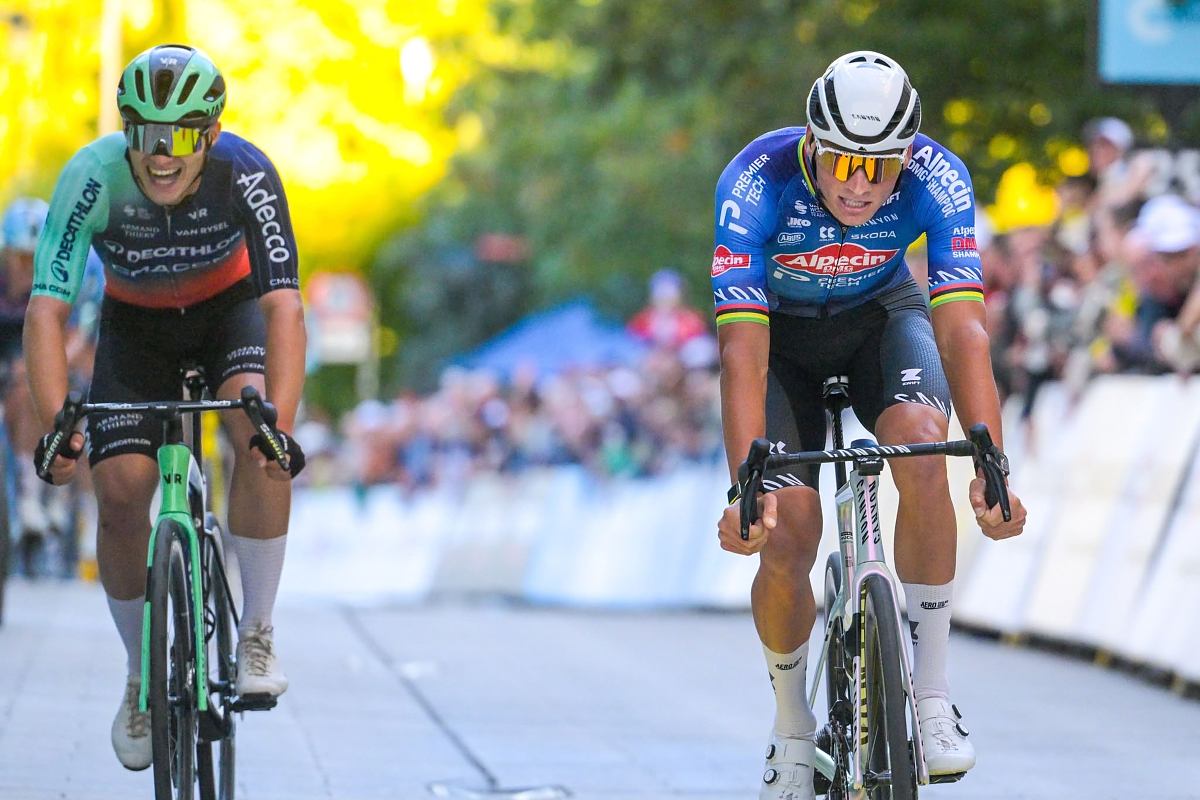 Prima attacca, poi vince in volata. Al Tour de Luxembourg è tornato Van der Poel