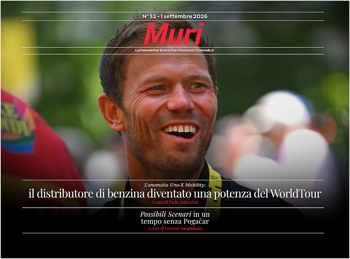 È online #Muri32: "Anomalie possibili": il modello Uno-X e il ciclismo senza Pogačar