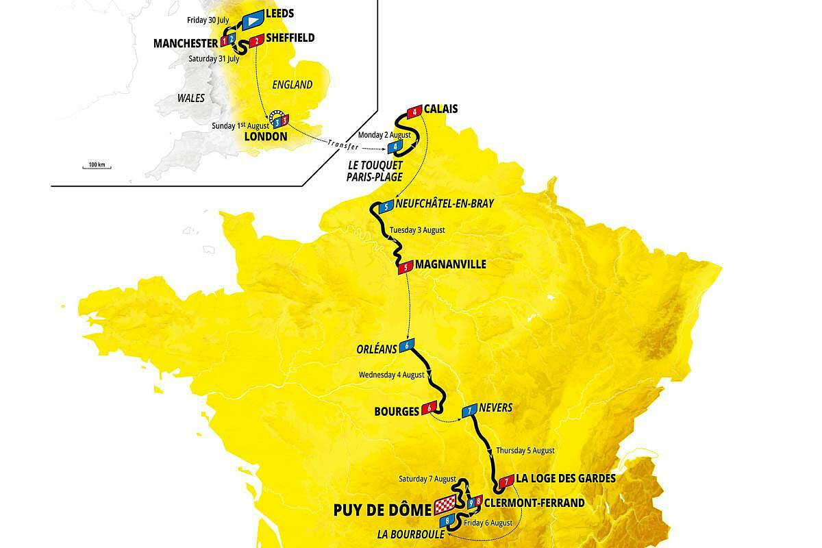 Ecco il percorso del Tour de France Femmes 2027 (tutte le tappe)