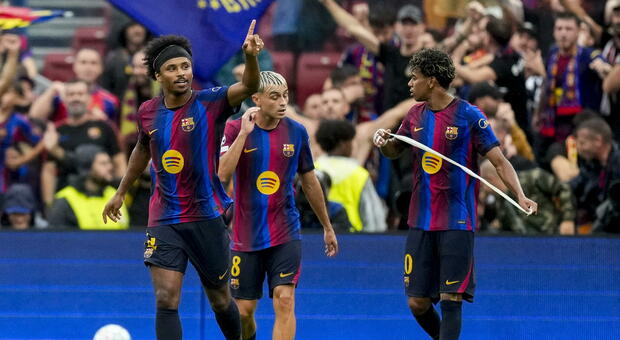 Champions League, il Barcellona travolge il Feyenoord (5-1), lo Stoccarda batte il Viking per 3-1 grazie a un tris di Demirovic