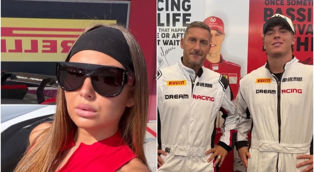 Totti compie 50 anni, la festa a Las Vegas in compagnia di Noemi: la mezzanotte, i figli, la tappa al Motor Speedway