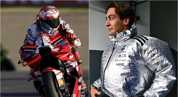 Bagnaia e Russell e la maledizione del numero 63: cosa sta succedendo