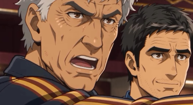Gasperini e la Roma si trasformano in un anime: ecco i video che spopolano sul web