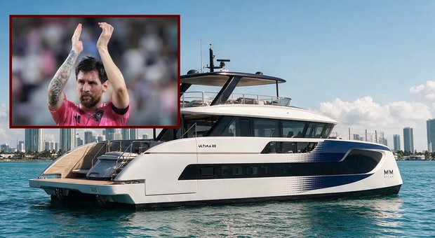 Messi, il nuovo yacht da 27 metri: a poppa spicca la «ocean lounge» con terrazze abbattibili