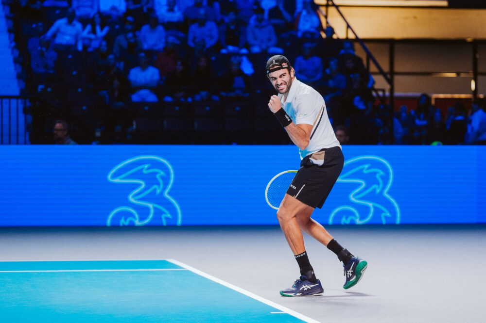 Matteo Berrettini soddisfatto: “Ho servito davvero bene, le condizioni di gioco mi piacciono”
