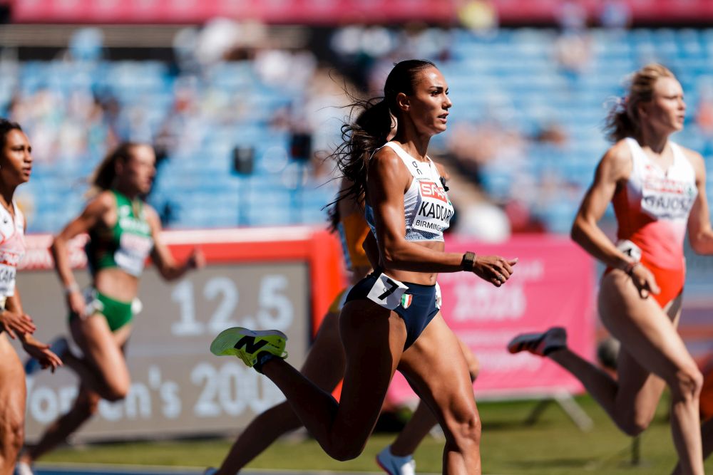Dalia Kaddari brilla in batteria nei 200 metri: tris azzurro in semifinale agli Europei