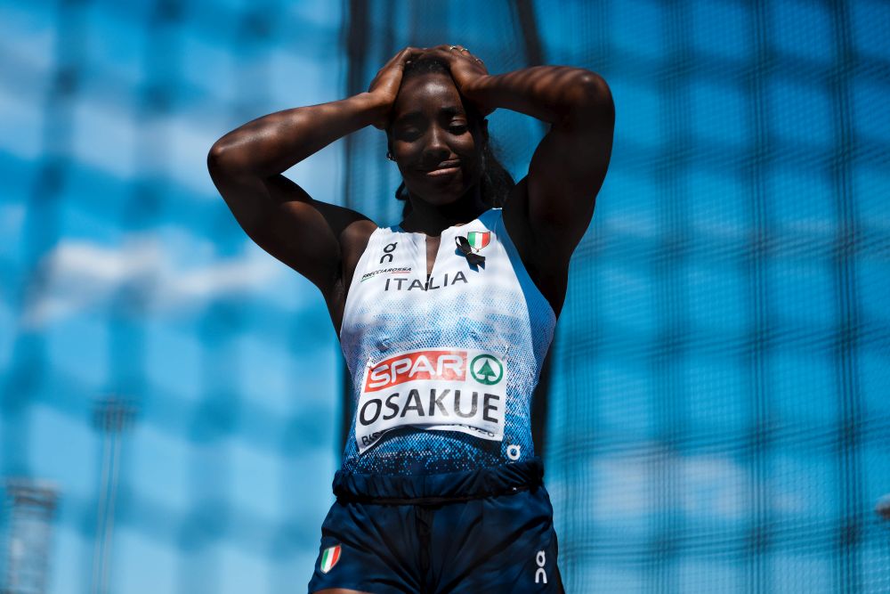 Daisy Osakue si conferma in difficoltà nei grandi eventi e manca l’accesso alla finale nel lancio del disco